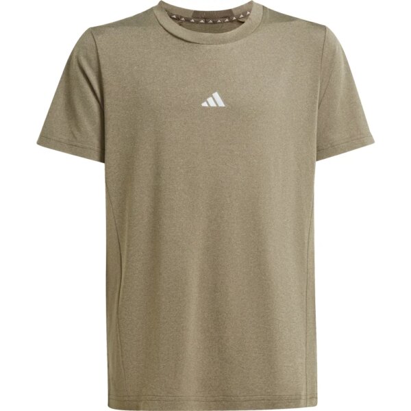 adidas-adidas-Training-Aeroready-Heather-T-Shirt-Jungen-shadow-olive-gruen adidas - adidas Training Aeroready Heather T-Shirt Jungen shadow olive