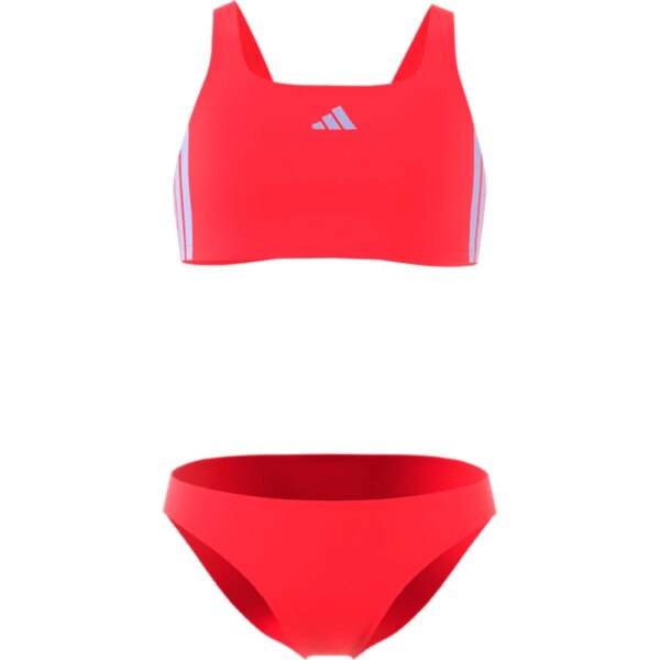 adidas-adidas-3-Streifen-V-Back-Bikini-Kinder-semi-lucid-red-rot adidas - adidas 3-Streifen V-Back Bikini Kinder semi lucid red