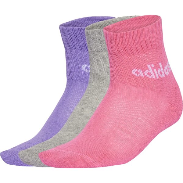 adidas - adidas Linear Ankle Socken 5 Paar Kinder true pink