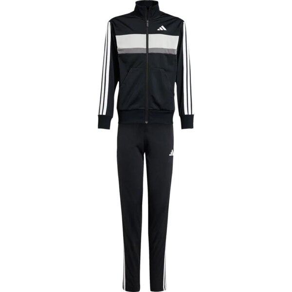 adidas-adidas-Seasonal-Essentials-Tiberio-3-Streifen-Tricot-Trainingsanzug-Kinder-black-schwarz adidas - adidas Seasonal Essentials Tiberio 3-Streifen Tricot Trainingsanzug Kinder black