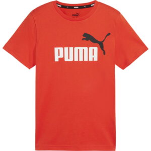 Puma - Puma Essentials+ 2 Col Logo T-Shirt Jungen redmazing
