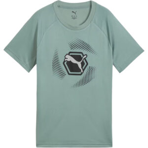 Puma - Puma Active Sports Graphic Poly T-Shirt Kinder green moon