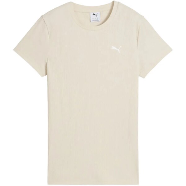 Puma-Puma-Ess-Elevated-Rib-T-Shirt-alpine-snow-weiss Puma - Puma Ess Elevated Rib T-Shirt alpine snow