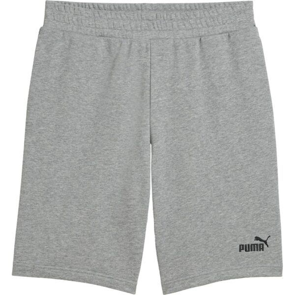 Puma-Puma-ESS-No.1-Logo-Shorts-10-medium-gray-heather-grau Puma - Puma ESS No.1 Logo Shorts 10'' medium gray heather