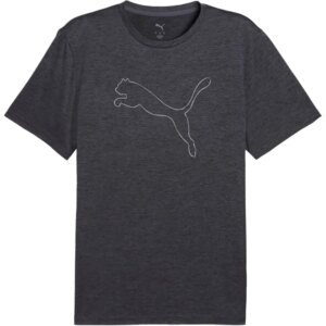 Puma - Puma M Tad Essential Heather Cat T-Shirt galactic gray heather