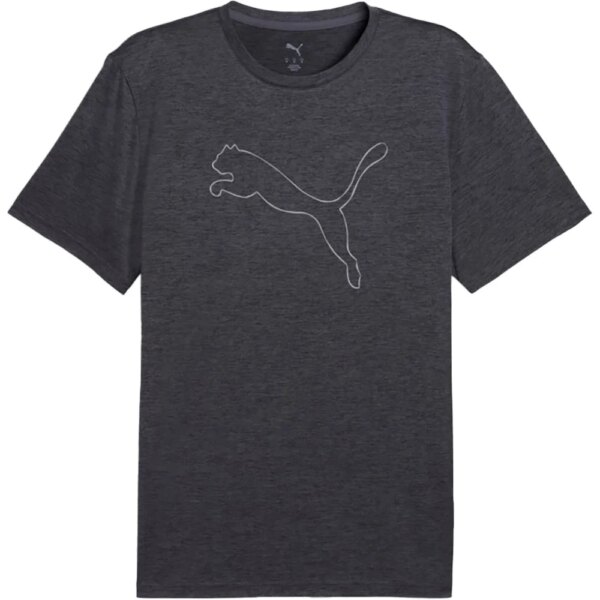 Puma-Puma-M-Tad-Essential-Heather-Cat-T-Shirt-galactic-gray-heather-grau Puma - Puma M Tad Essential Heather Cat T-Shirt galactic gray heather