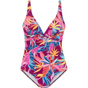Lascana - Lascana Badeanzug berry print