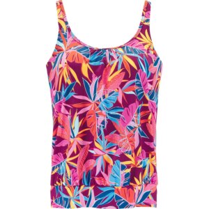 Lascana - Lascana Oversize Tankini Top berry print