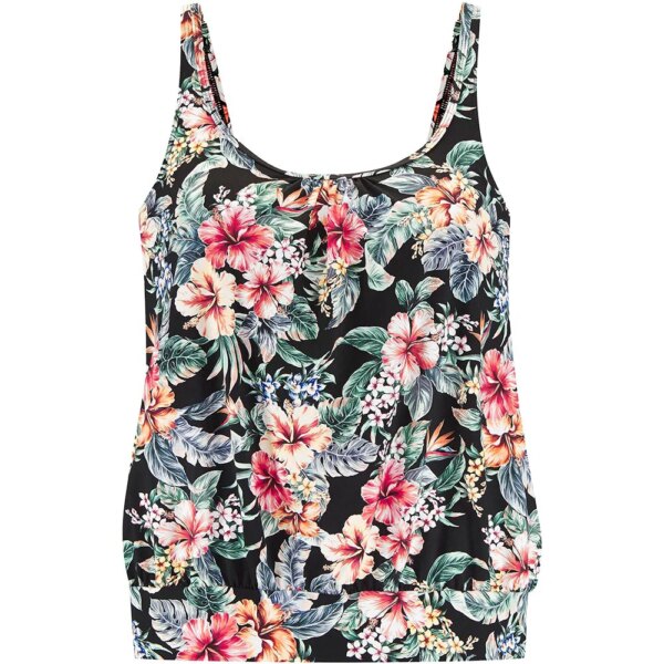 Lascana-Lascana-Oversize-Tankini-Top-black-print-schwarz Lascana - Lascana Oversize Tankini Top black print