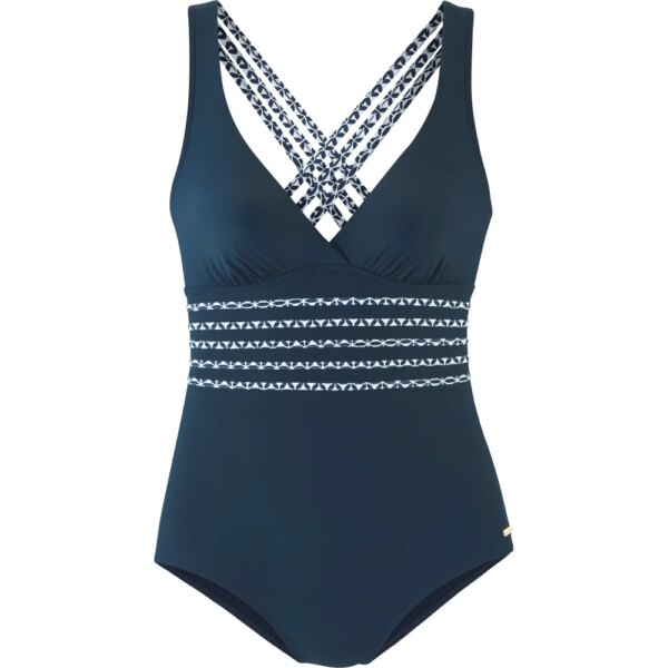 Lascana-Lascana-Badeanzug-navy-blau Lascana - Lascana Badeanzug navy
