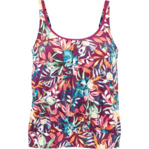 Lascana - Lascana Oversize-Tankini-Top flowerprint berry