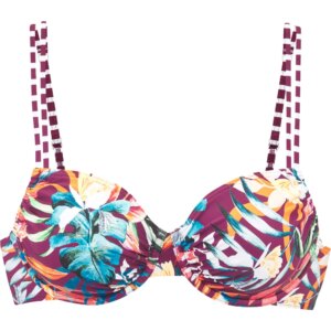 Lascana - Lascana Bügel-Bikini Top flowerprint berry