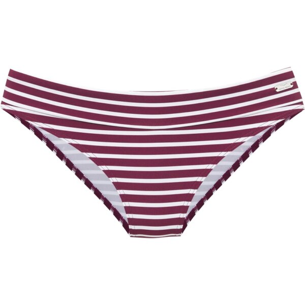 Lascana-Lascana-Bikini-Umschlaghose-bordeaux-white-stripes-rot Lascana - Lascana Bikini Umschlaghose bordeaux white stripes