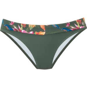 Lascana - Lascana Bikini Umschlaghose flower print olive