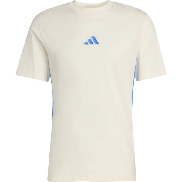 adidas-adidas-Essentials-3-Streifen-Single-Jersey-T-Shirt-off-white-weiss adidas - adidas Essentials 3-Streifen Single Jersey T-Shirt off white