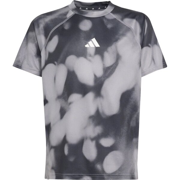 adidas-adidas-Training-Allover-Print-T-Shirt-Kinder-dark-grey-grau adidas - adidas Training Allover Print T-Shirt Kinder dark grey