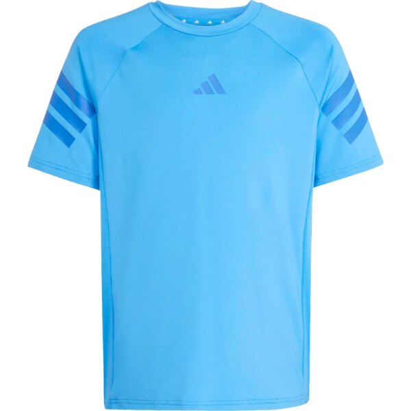 adidas-adidas-Sport-Icons-3-Streifen-T-Shirt-Kinder-lucid-ray-blue-blau adidas - adidas Sport Icons 3-Streifen T-Shirt Kinder lucid ray blue