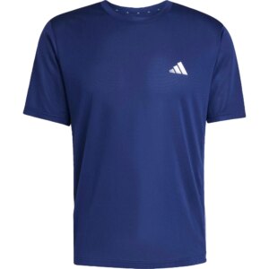 adidas - adidas Workout Essentials Base 3-Streifen T-Shirt dark blue