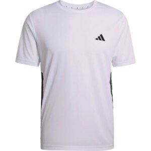 adidas - adidas Workout Essentials Base 3 Stripes T-Shirt weiß