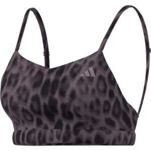 adidas - adidas Optime Essentials Workout Leopard Light Support BH ice purple
