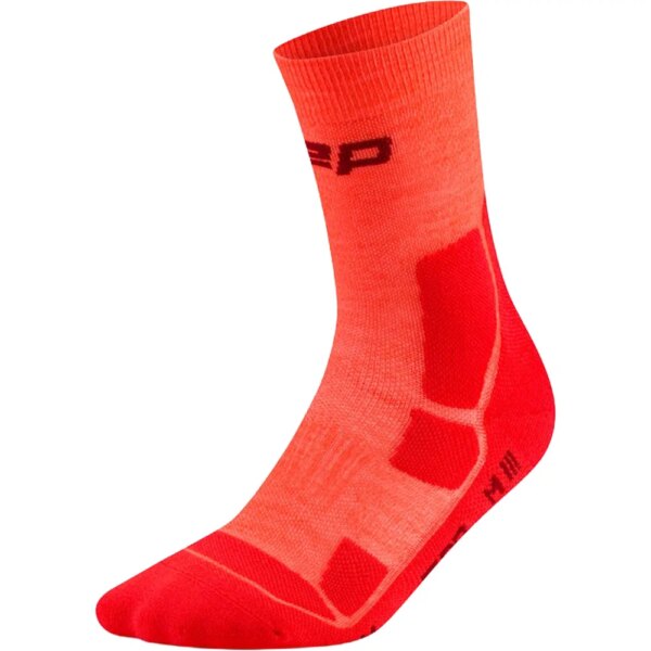 CEP-CEP-Hiking-Mid-Cushion-Mid-Cut-neon-coral-rot CEP - CEP Hiking Mid Cushion Mid Cut neon coral