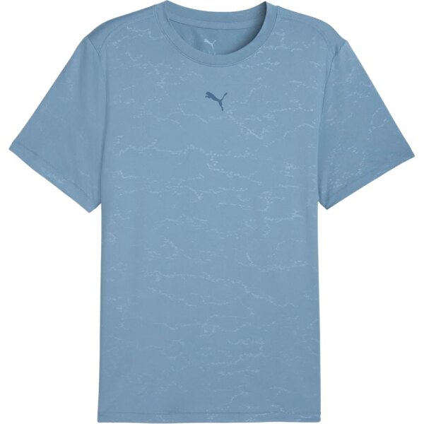 Puma-Puma-Cloudspun-Emboss-T-Shirt-cool-blue-blau Puma - Puma Cloudspun Emboss T-Shirt cool blue