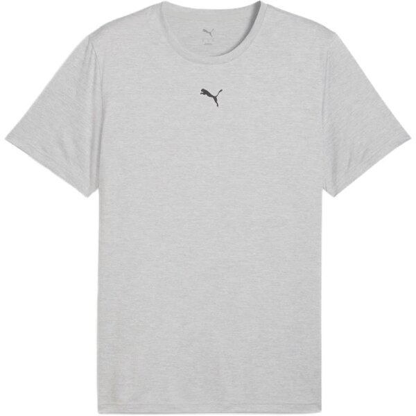 Puma-Puma-TAD-Essentials-Heather-Cat-T-Shirt-light-gray-heather-grau Puma - Puma TAD Essentials Heather Cat T-Shirt light gray heather