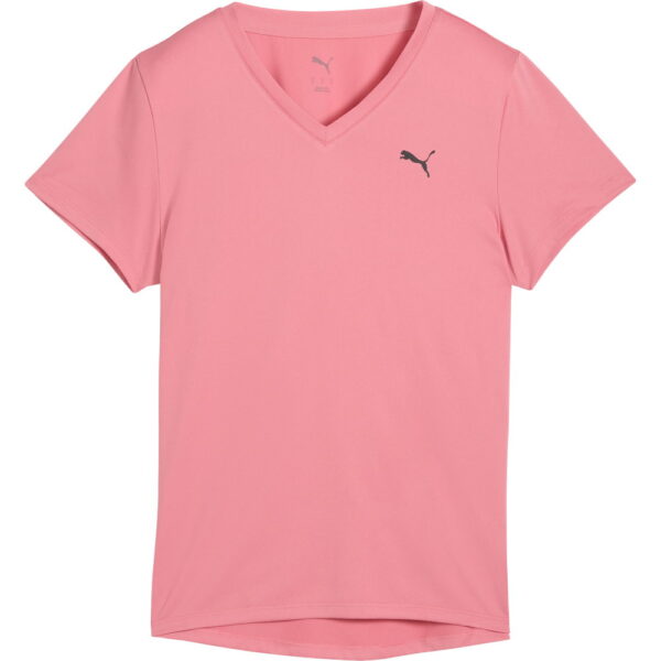 Puma-Essential-V-Neck-T-Shirt-wild-pink-rosapink Puma - Puma Essential V-Neck T-Shirt wild pink