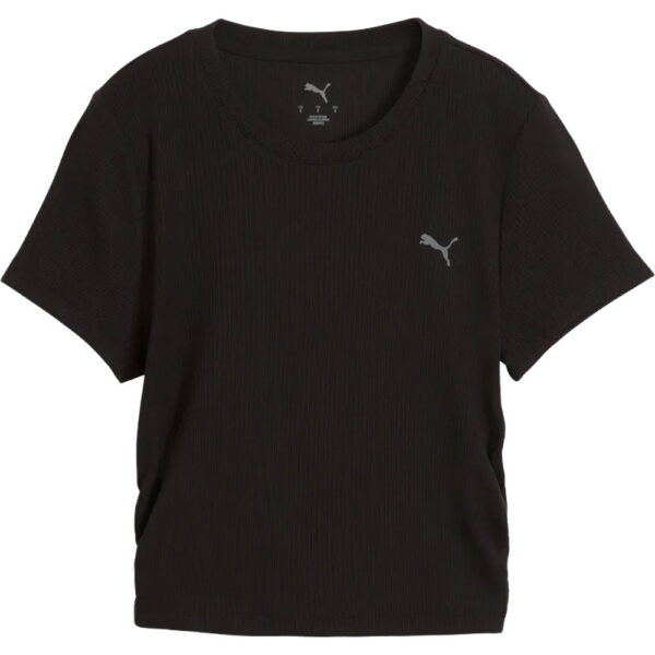 Puma-Cloudspun-Rib-T-Shirt-puma-black-schwarz Puma - Puma Cloudspun Rib T-Shirt puma black
