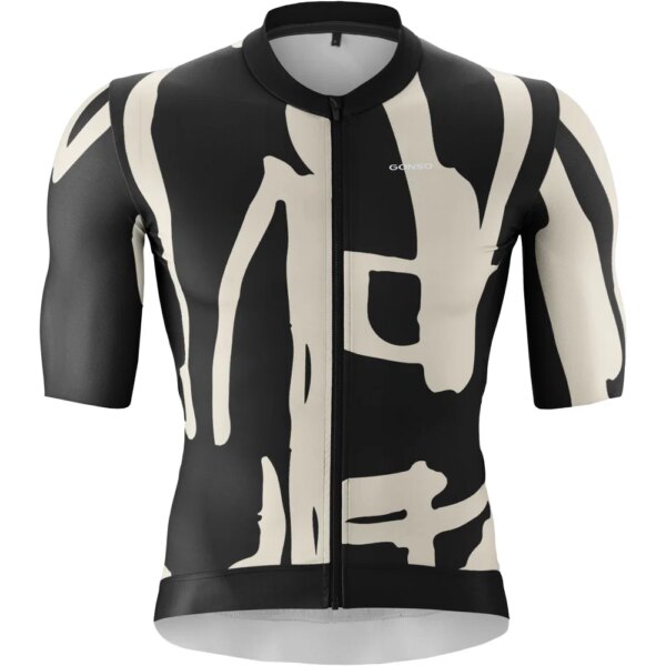 Gonso - Gonso Road Print Radtrikot schwarz