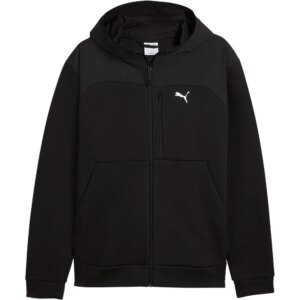 Puma - Puma PUMATECH Material Mix Sweatjacke puma black
