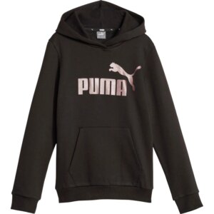 Puma - Puma Essentials+ Logo FL Hoodie Mädchen puma black