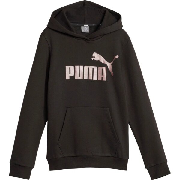 Puma-Puma-Essentials-Logo-FL-Hoodie-Maedchen-puma-black-schwarz Puma - Puma Essentials+ Logo FL Hoodie Mädchen puma black