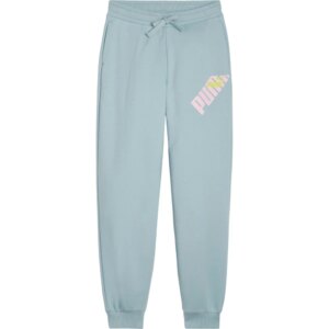Puma - Puma Power Colorblock High Waist Jogginghose Mädchen turquoise surf