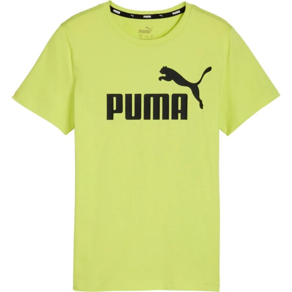 Puma-Puma-Essentials-Logo-T-Shirt-Jungen-lime-sheen-gelb Puma - Puma Essentials Logo T-Shirt Jungen lime sheen
