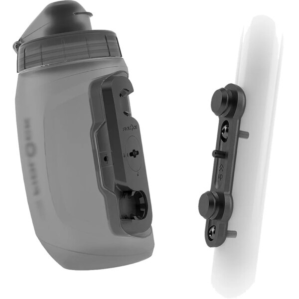 Fidlock - Fidlock 450ml Trinkflasche + Bike Base transparent schwarz