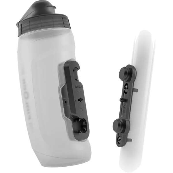 Fidlock - Fidlock 590ml Trinkflasche + Bike Base transparent weiß