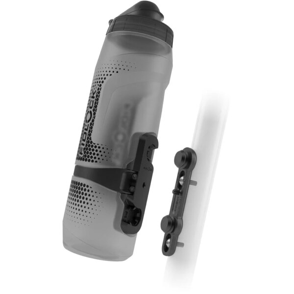 Fidlock-Fidlock-800ml-Trinkflasche-inkl.-Halter-transparent-schwarz-grau Fidlock - Fidlock 800ml Trinkflasche inkl. Halter transparent schwarz