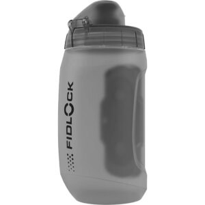 Fidlock - Fidlock Twist Antibacterial Trinkflasche 450ml + Bike Base transparent schwarz