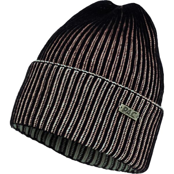 P.A.C.-P.A.C.-Gizme-Cashmiere-Muetze-peach-black-schwarz P.A.C. - P.A.C. Gizme Cashmiere Mütze peach black