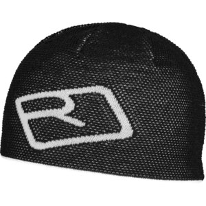 ORTOVOX - ORTOVOX Merino Logo Knit Beanie black raven