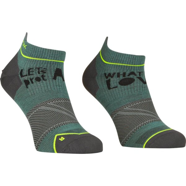 ORTOVOX-ORTOVOX-Alpine-Light-Low-Socken-arctic-grey-gruen ORTOVOX - ORTOVOX Alpine Light Low Socken arctic grey