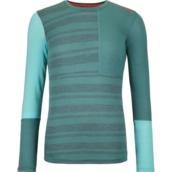 ORTOVOX-ORTOVOX-185-RockNWool-Unterhemd-arctic-grey-gruen ORTOVOX - ORTOVOX 185 Rock'N'Wool Unterhemd arctic grey