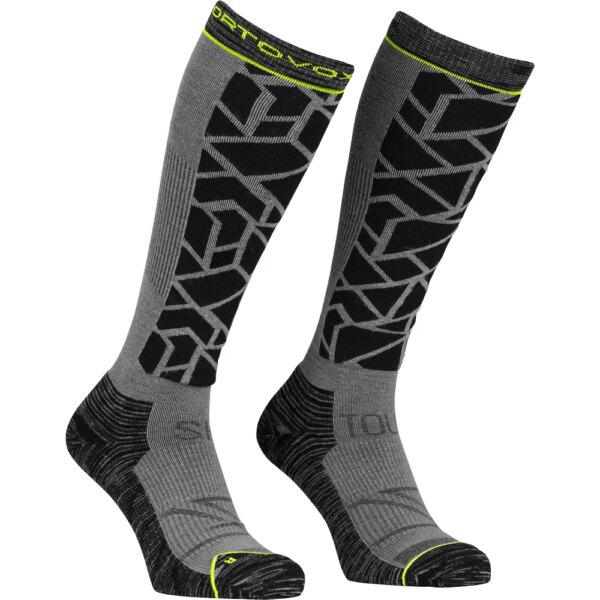 ORTOVOX-ORTOVOX-Ski-Tour-Comp-Long-Socken-black-raven-grau ORTOVOX - ORTOVOX Ski Tour Comp Long Socken black raven