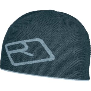 ORTOVOX - ORTOVOX Merino Logo Knit Beanie dark arctic grey