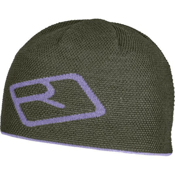 ORTOVOX-ORTOVOX-Merino-Logo-Knit-Beanie-dark-wild-herbs-gruen ORTOVOX - ORTOVOX Merino Logo Knit Beanie dark wild herbs