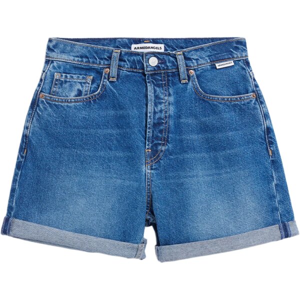 Armedangels-Armedangels-Sheaari-Shorts-wavy-blue-blau Armedangels - Armedangels Sheaari Shorts wavy blue