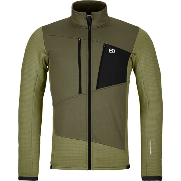 ORTOVOX-ORTOVOX-Fleece-Grid-Jacke-wild-herbs-gruen ORTOVOX - ORTOVOX Fleece Grid Jacke wild herbs