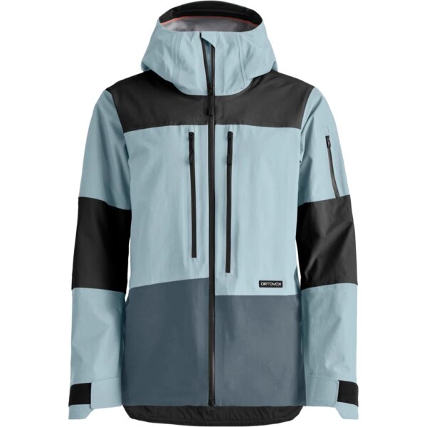 ORTOVOX-ORTOVOX-Ravine-Free-3L-Hardshelljacke-glacier-grey-blau ORTOVOX - ORTOVOX Ravine Free 3L Hardshelljacke glacier grey