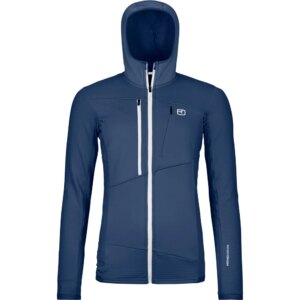 ORTOVOX - ORTOVOX Fleece Grid Hoodie blue nunatak